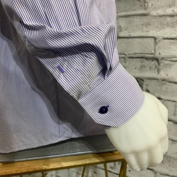 Eton Contemporary Striped Dress Shirt - Picture 4 of 11
